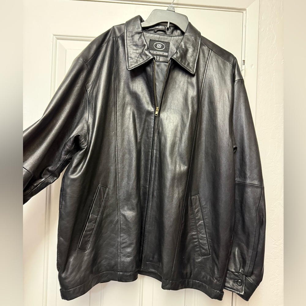 Men's Black Leather Jacket